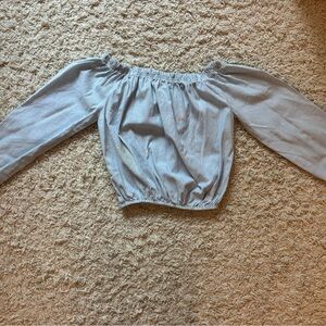 Brandy Melville Striped Off-Shoulder Top